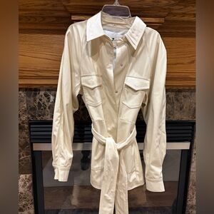 7 for All Man Kind vegan leather jacket NWT